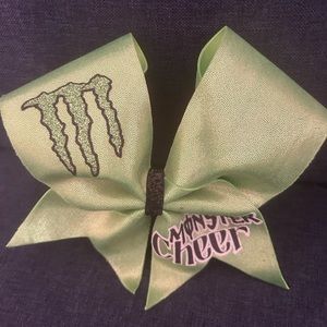Monster energy cheer bow